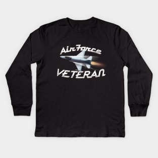 Air force Veteran Kids Long Sleeve T-Shirt